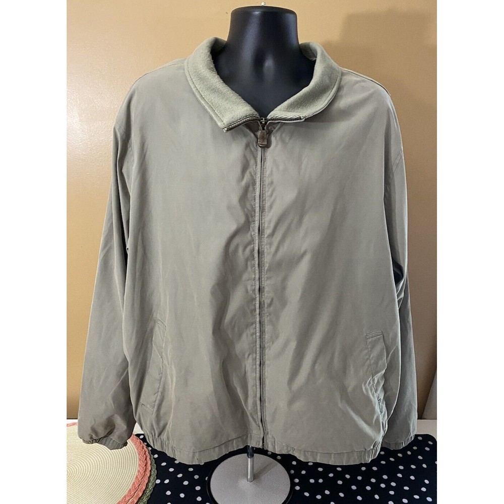 Pacific Trail Men’s Beige Jacket Full Zip With Pockets Size 2XL